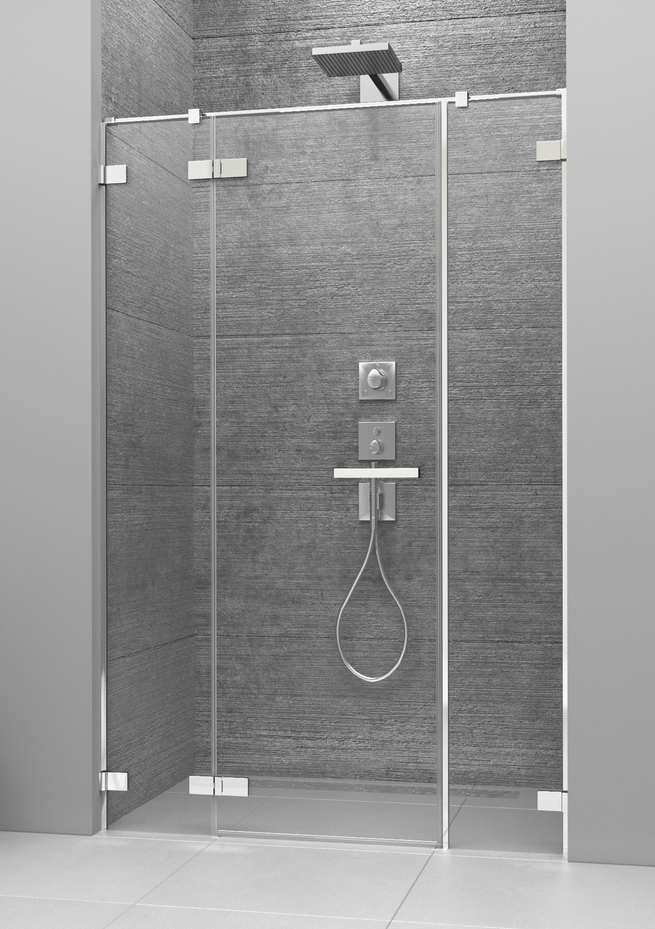 Radaway Arta drzwi prysznicowe 82 cm lewe chrom/szkło przezroczyste 386457-03-01L - Wysyłka w 24h