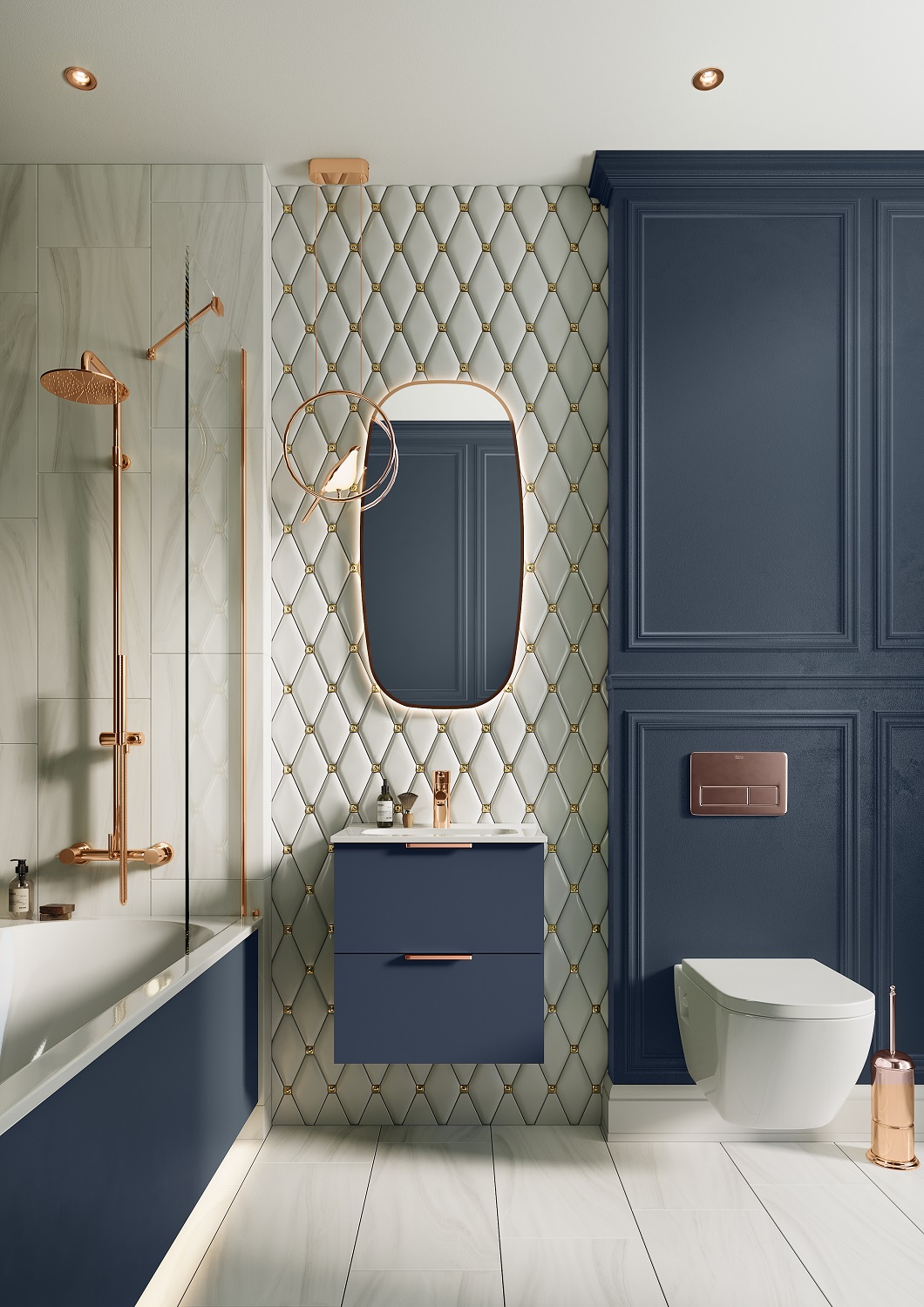 Elita Street Plus uchwyt do szafki różowe złoto RE121600105450