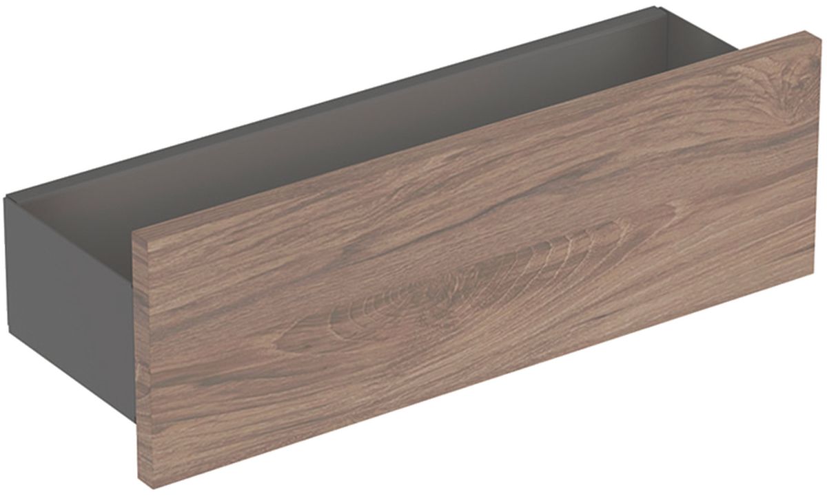 Geberit Smyle Square półka 45 cm ścienna lava mat/orzech włoski hickory 500.362.JR.1