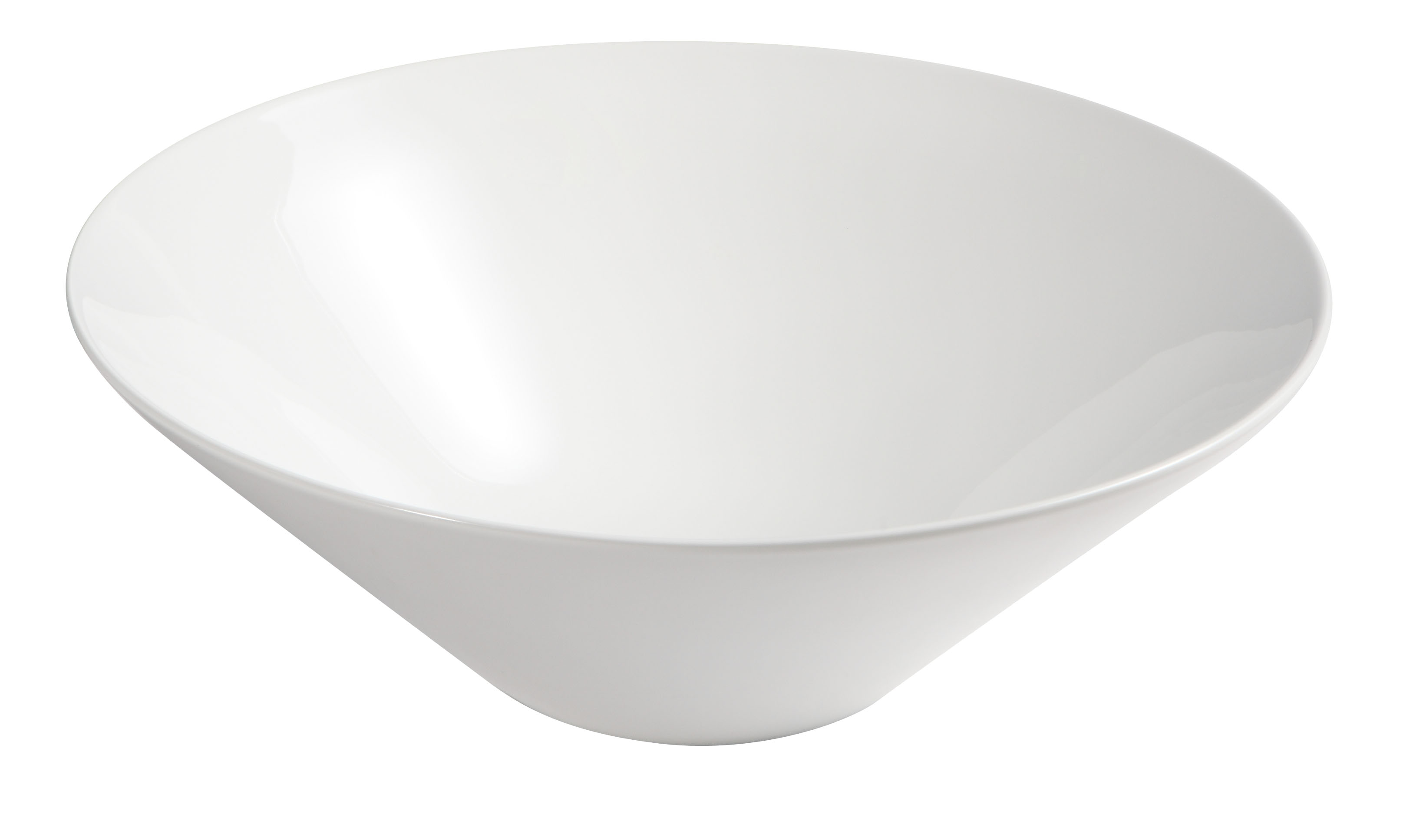 Uptrend Linda umywalka 38x38 cm nablatowa okrągła biały połysk UP4006-2