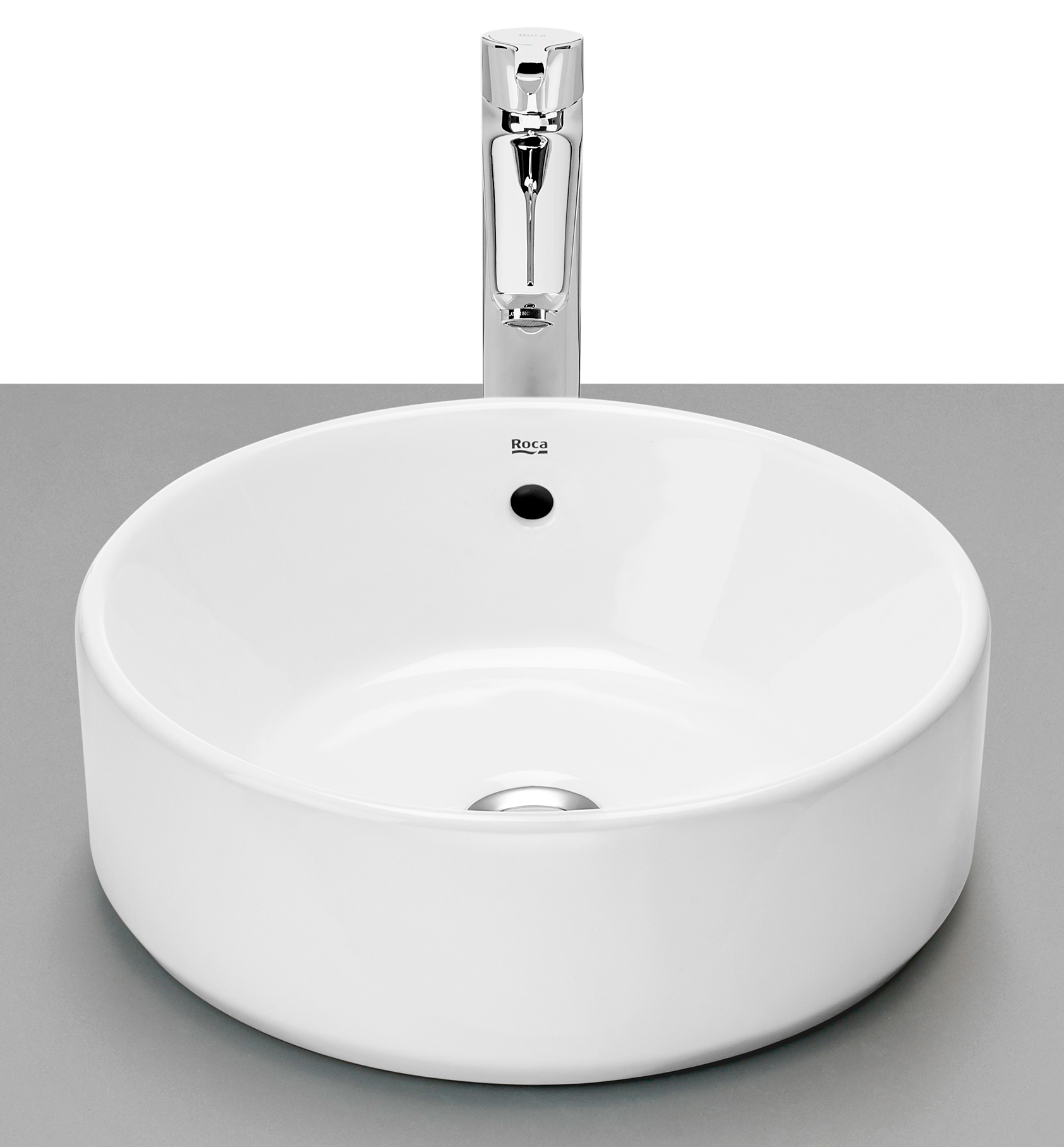 Roca Gap umywalka 39x39 cm okrągła nablatowa biała A3270MJ000 - Wysyłka w 24h