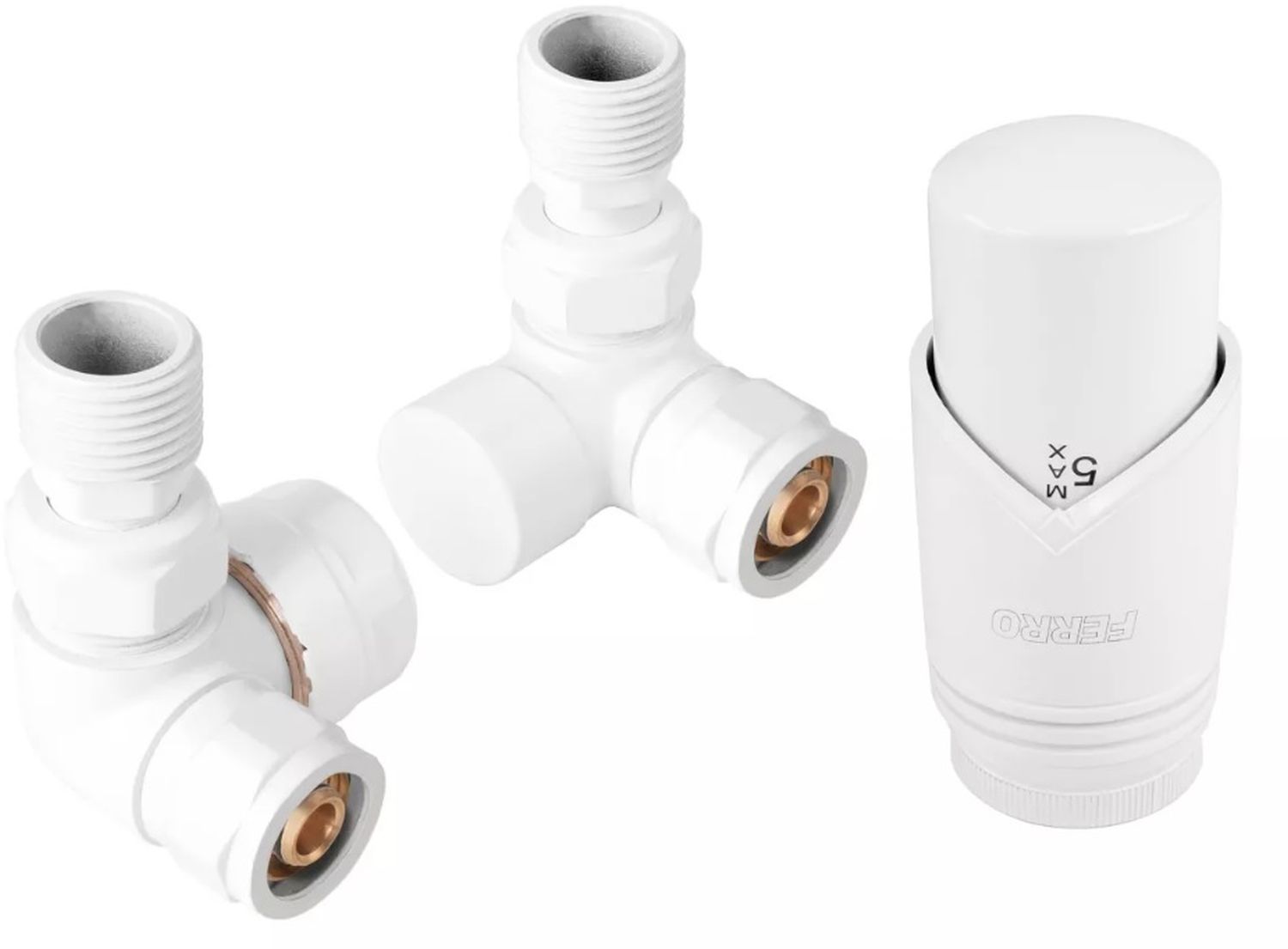 Ferro zestaw termostatyczny biały ZTO30WH