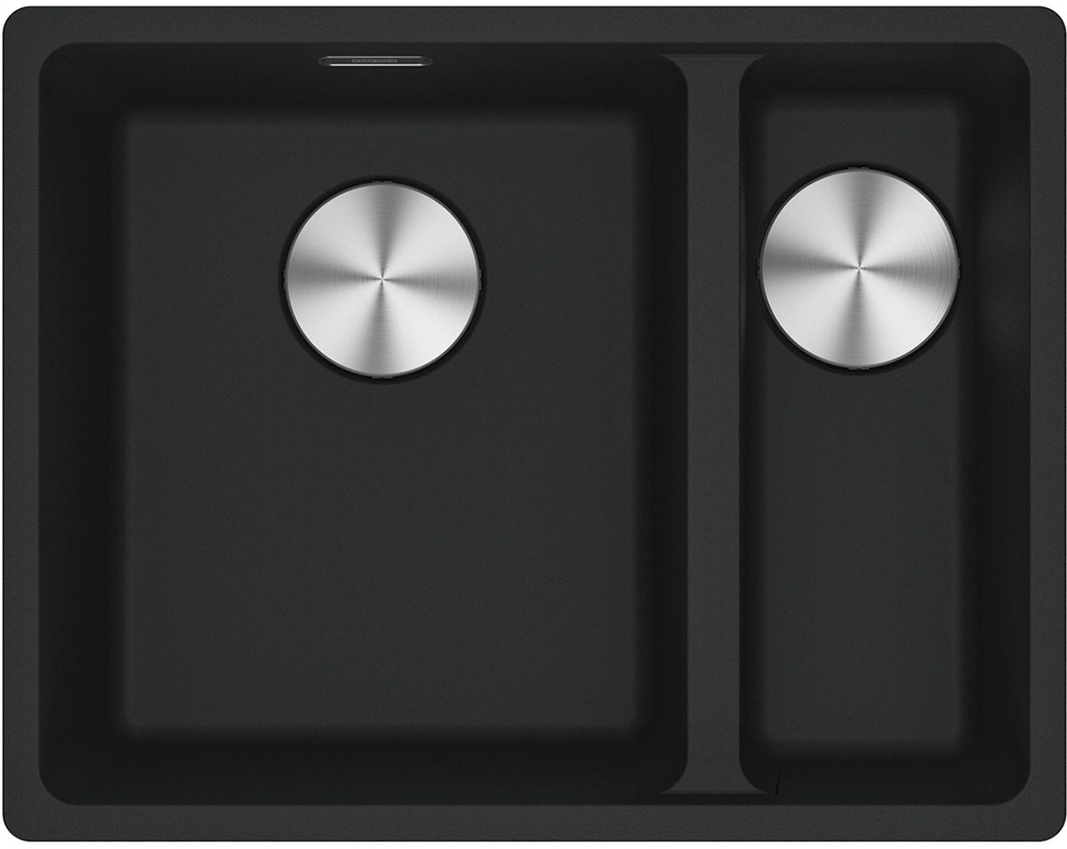 Franke Maris MRG 160-34-15SBR zlewozmywak 52x40 cm Fragranite czarny mat 125.0687.264