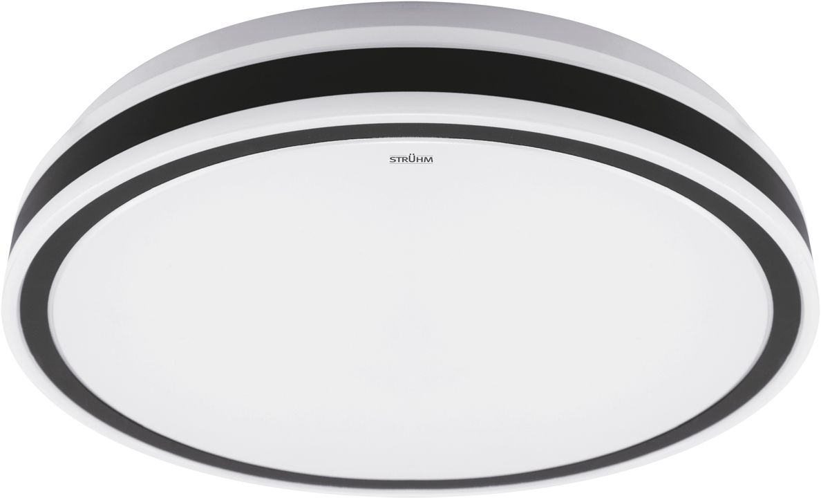 Strühm Aurelia plafon 1x48 W biały-czarny 03776
