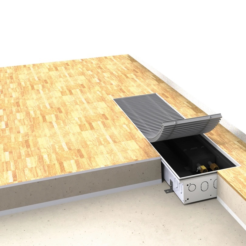 Purmo Aquilo FMS kratka maskująca do grzejnika 150x20 cm duraluminium/naturalny AZAPMU02015001N0