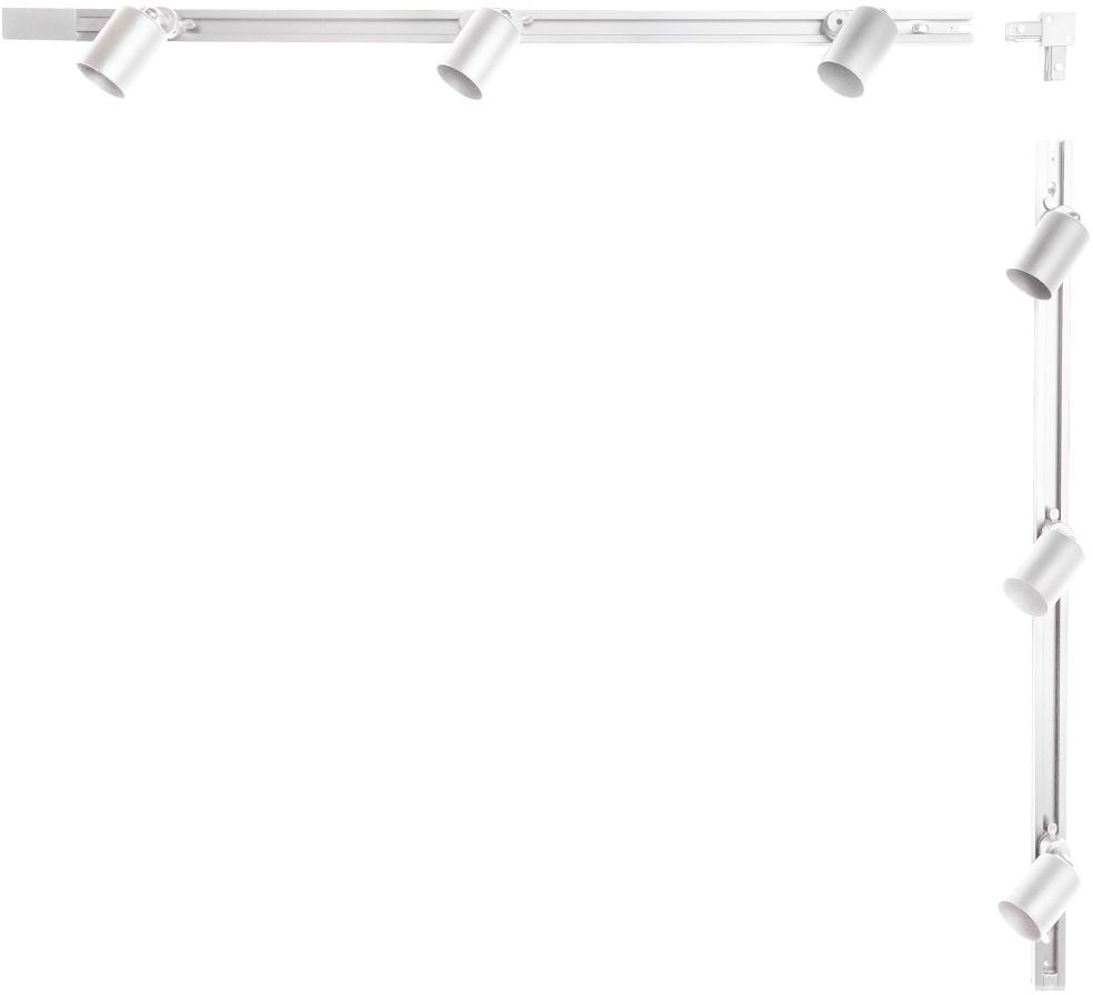 Zuma Line zestaw szynoprzewód 200 cm z reflektorami biały 3042