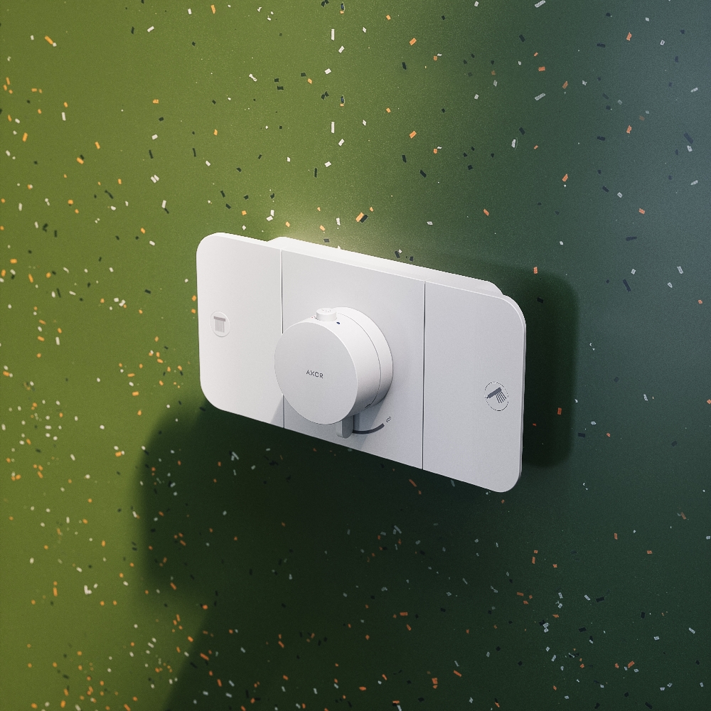 Axor One bateria wannowo-prysznicowa podtynkowa termostatyczna biały mat 45712700
