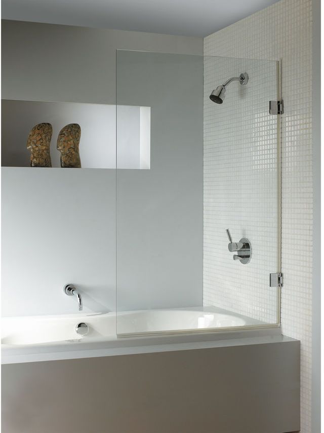 Riho Scandic NXT X107 parawan nawannowy 90 cm 1-częściowy prawy czarny mat/szkło przezroczyste G001132121