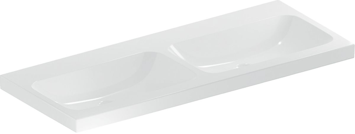 Geberit iCon Light umywalka 120x48 cm podwójna prostokątna KeraTect biała 501.838.00.8