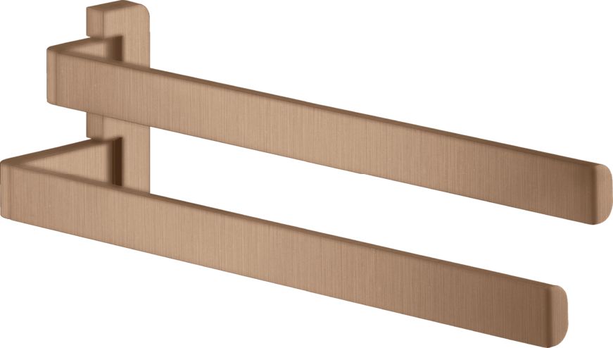 Axor Universal wieszak na ręcznik podwójny czerwone złoto szczotkowane 42821310