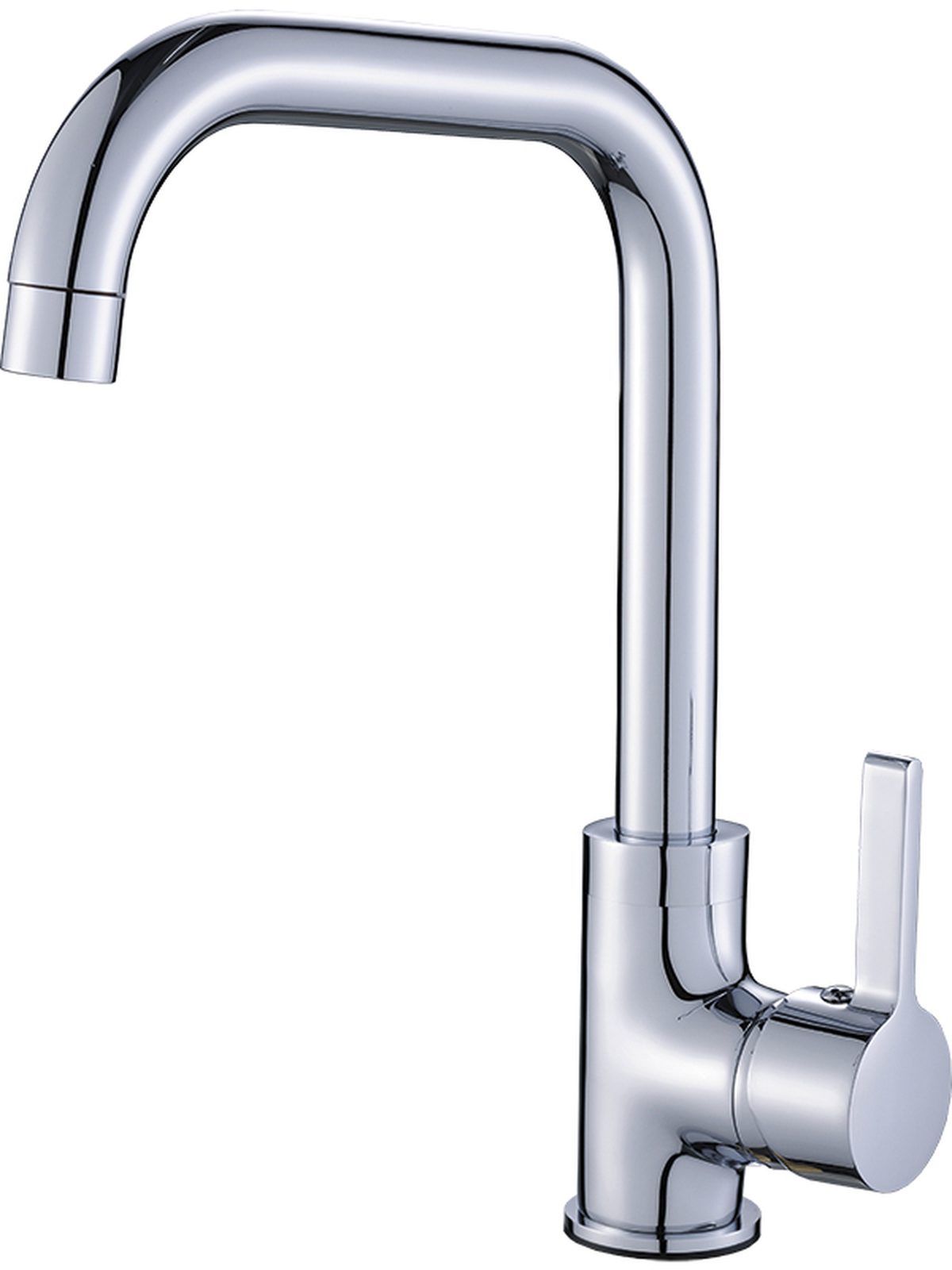 Laveo Lena bateria kuchenna stojąca z wylewką L chrom BKU065D