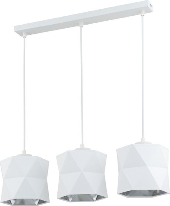 TK Lighting Siro lampa wisząca 3x15 W biała-srebrna 3251 - Wysyłka w 24h