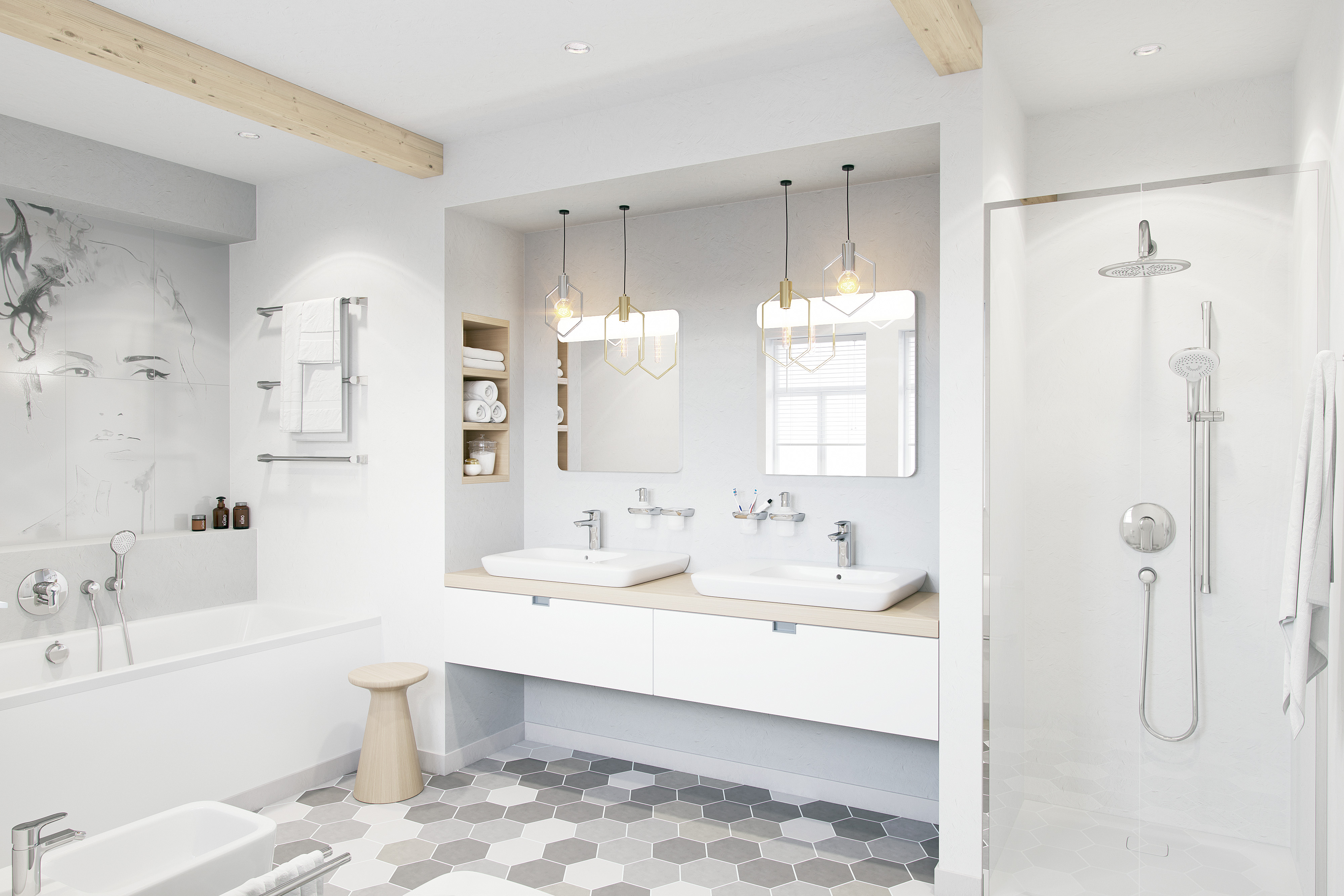 Kludi Objekta bateria prysznicowa podtynkowa chrom 326550575