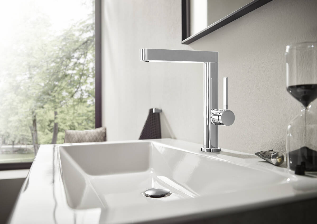 Hansgrohe Finoris bateria umywalkowa stojąca wysoka EcoSmart chrom 76060000