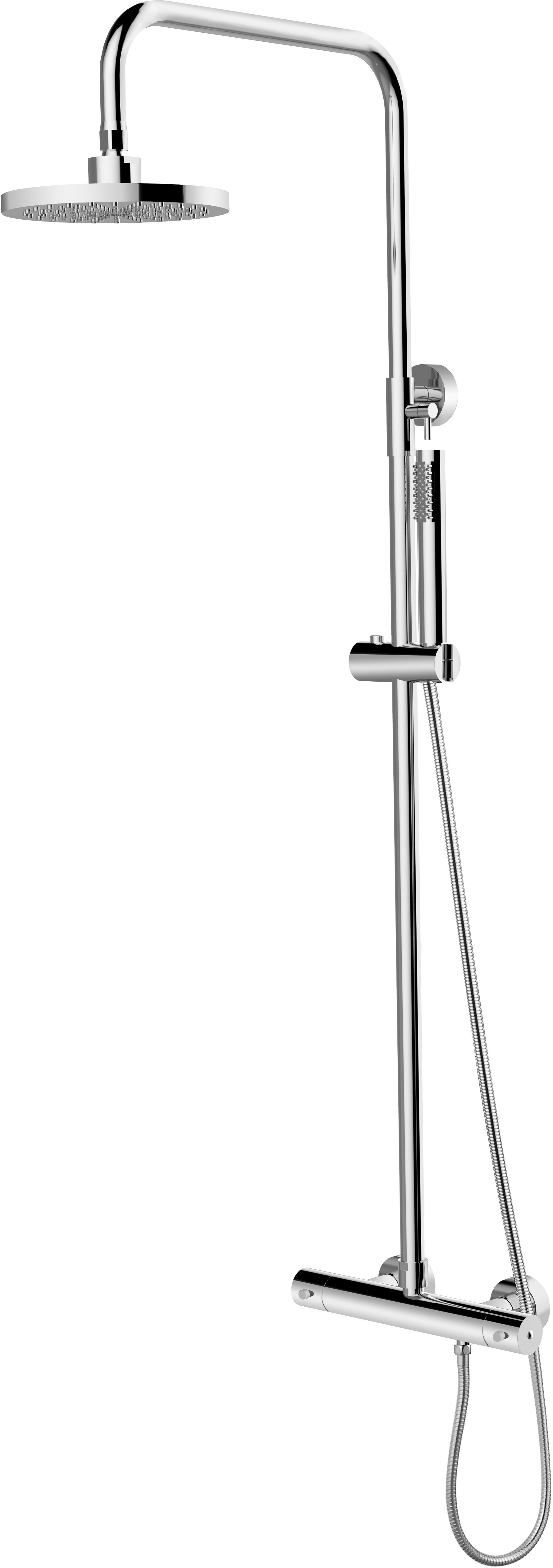 Besco Decco Illusion zestaw prysznicowy termostatyczny z deszczownicą chrom BP-DIT-CH