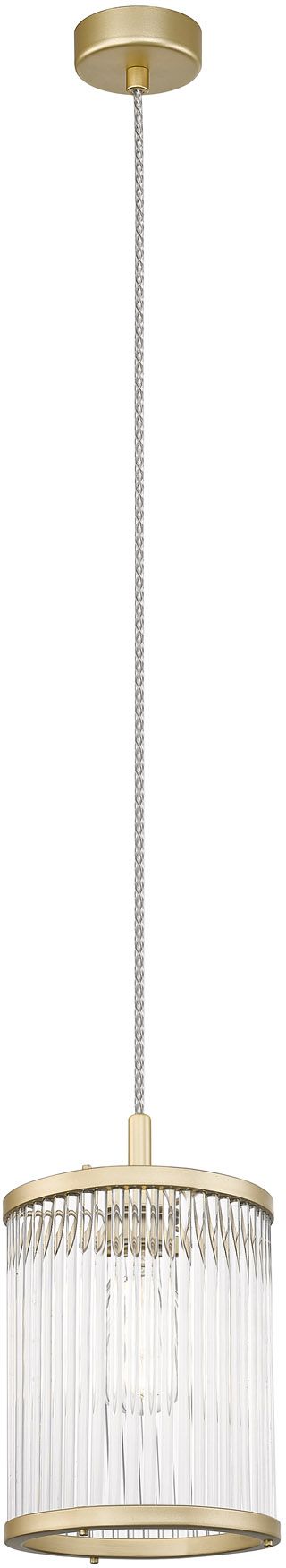 Zuma Line Sergio lampa wisząca 1x60W złoty mat/szkło przezroczyste P0528-01F-V6AC