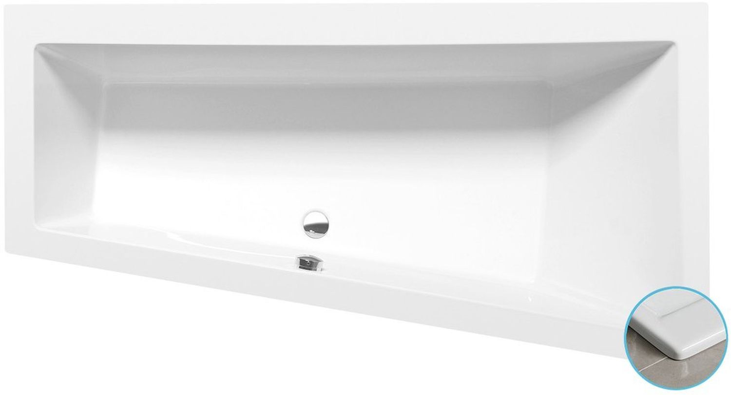 Polysan Andra Slim wanna narożna 170x90 cm prawa biała 81511S