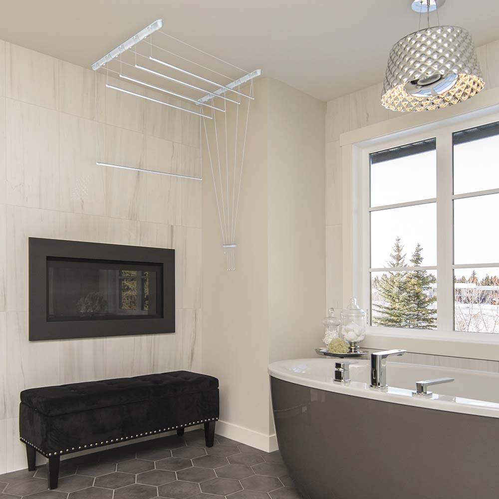 Sepio suszarka na pranie 5x100 cm sufitowa biała 10SUSSUF5PP10