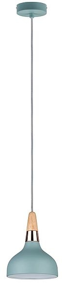 Paulmann Neordic Juna lampa wisząca 1x20W delikatna zieleń/miedziany/drewno 79652