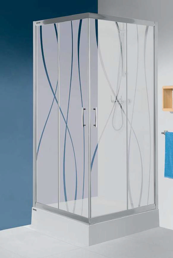 Sanplast TX KN/TX5b-90 kabina prysznicowa 90 cm kwadratowa srebrny mat/szkło przezroczyste 600-271-0230-39-401