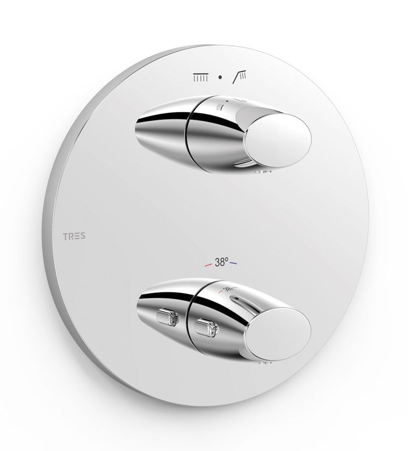 Tres Therm-Box bateria wannowo-prysznicowa podtynkowa termostatyczna chrom 28125001