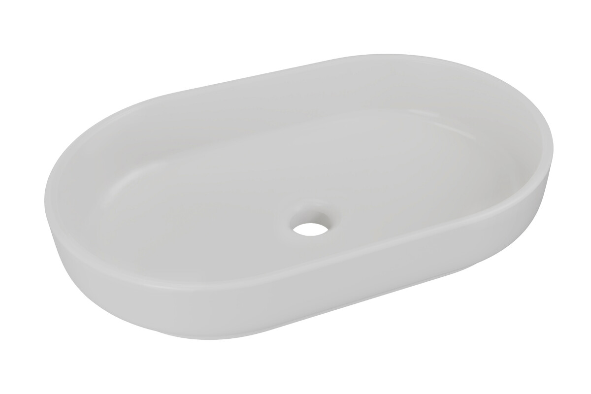 Comad River 2 umywalka 55x35 cm owalna nablatowa szary mat RIVER 2 CONCRETE GREY MATT UN 55 ( 6594 )