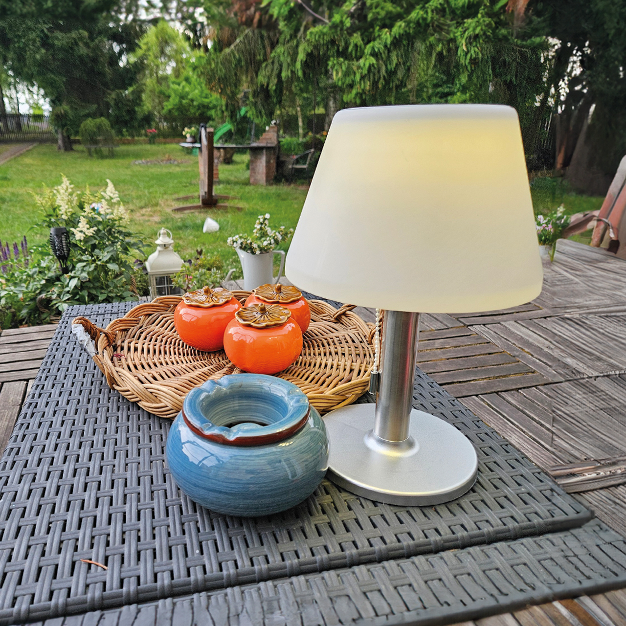 Strühm Pelagia lampa stołowa 1x2 W biała-chrom 04371