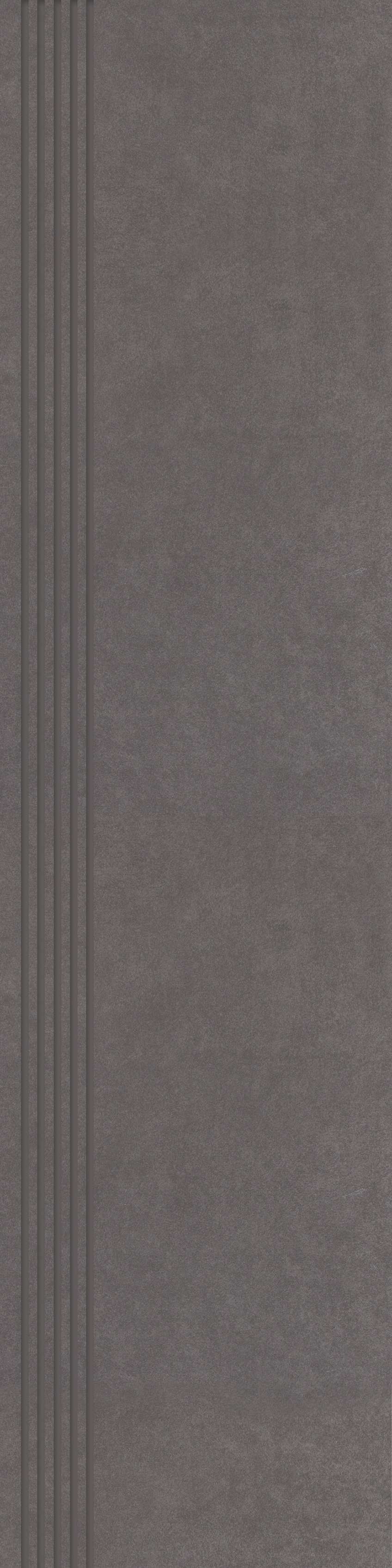 Paradyż Intero stopnica 29,8x119,8 cm prosta nacinana grafitowy mat