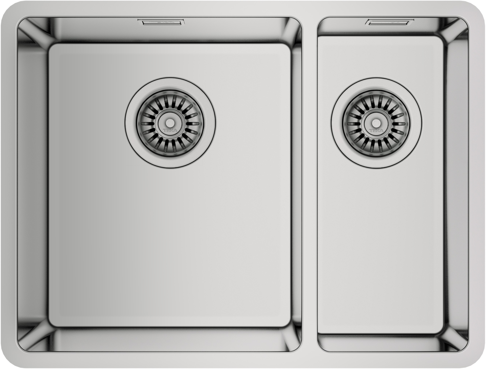 Teka Be Linea RS15 2B 580 zlewozmywak 58x44 cm stal szlachetna polerowana 115030008