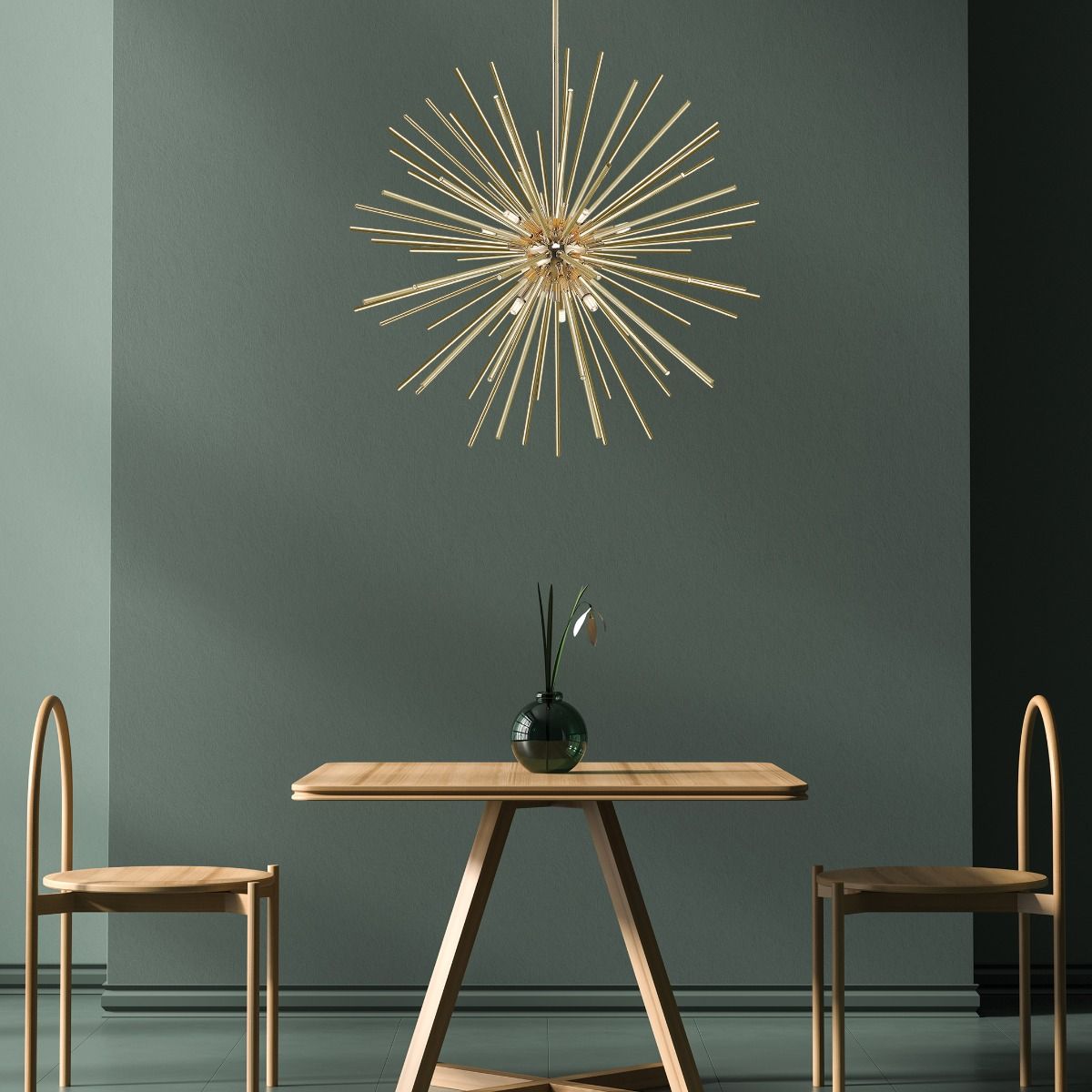 Zuma Line Urchin lampa podsufitowa 9x42 W złota P0491-09C-F7DY