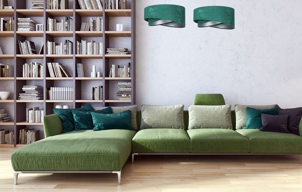 BPS Koncept Galaxy lampa wisząca 1x60 W zielona-srebrna 060-4-002