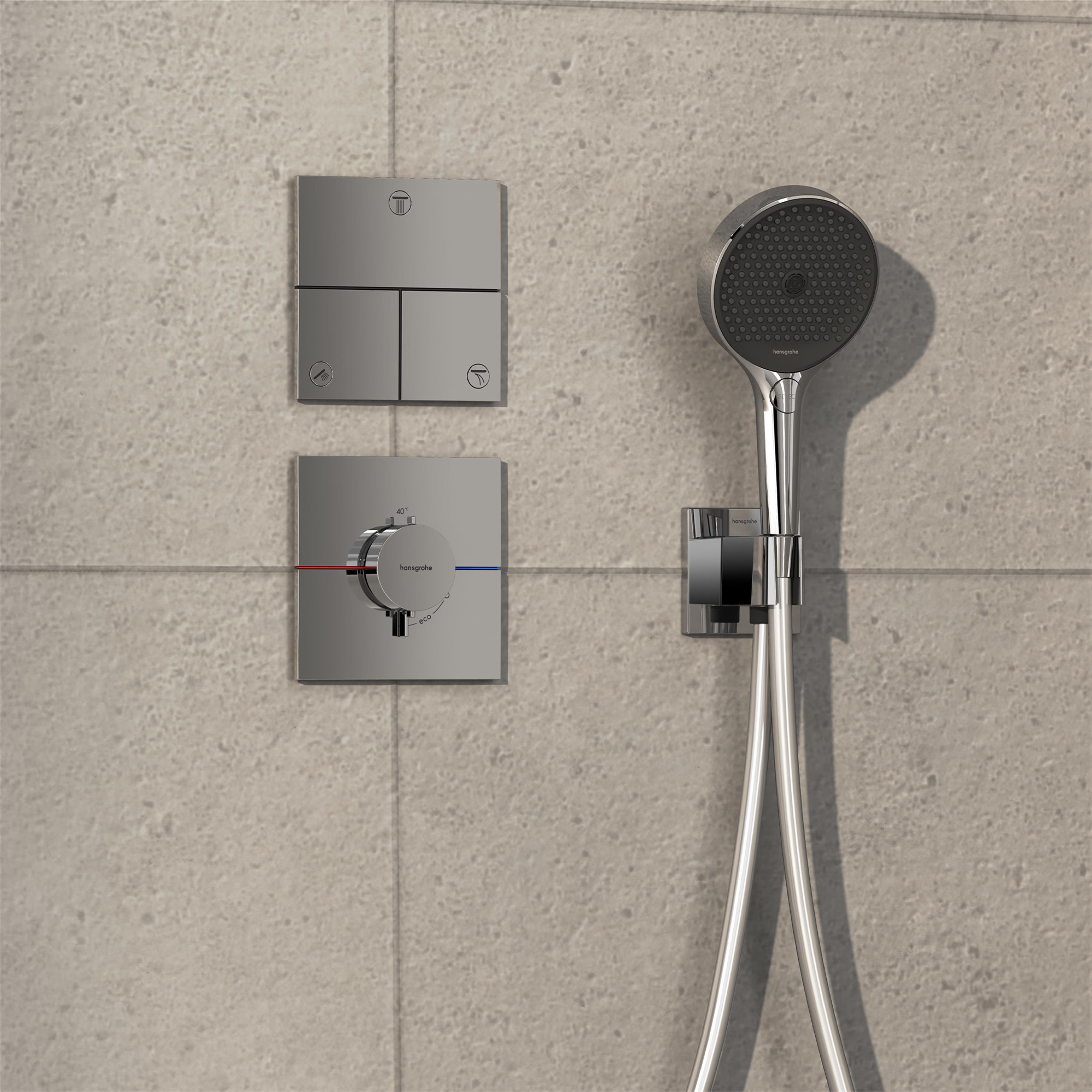 Hansgrohe ShowerSelect Comfort E zawór podtynkowy odcinający chrom 15573000
