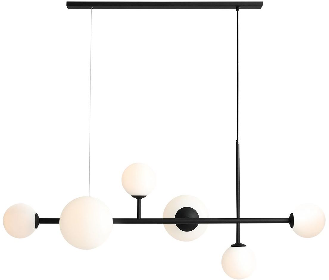 Aldex Dione lampa wisząca 4x10W+ 2X15W czarna 1092K1_2
