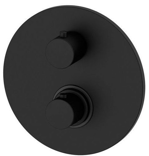 Paffoni Light bateria wannowo-prysznicowa podtynkowa termostatyczna czarna LIQ018NO - Wysyłka w 24h