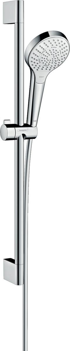 Hansgrohe Croma Select S zestaw prysznicowy ścienny biały/chrom 26560400