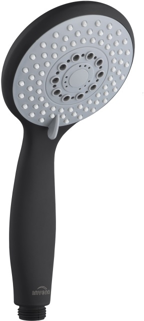 Invena Dark słuchawka prysznicowa czarna AS-44-004