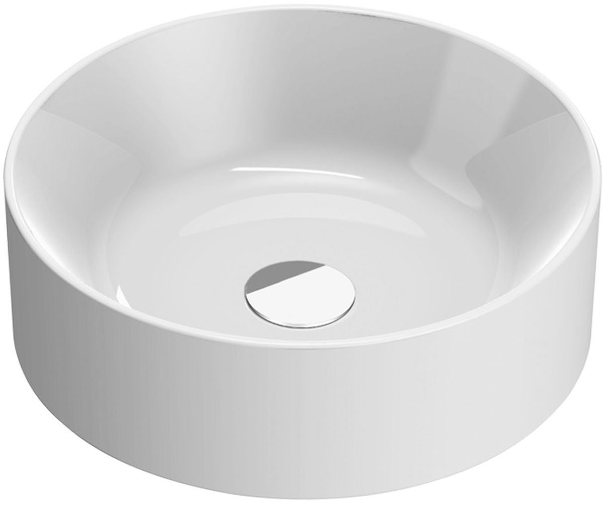 Catalano Zero umywalka 40x40 cm okrągła nablatowa biała 0123400001