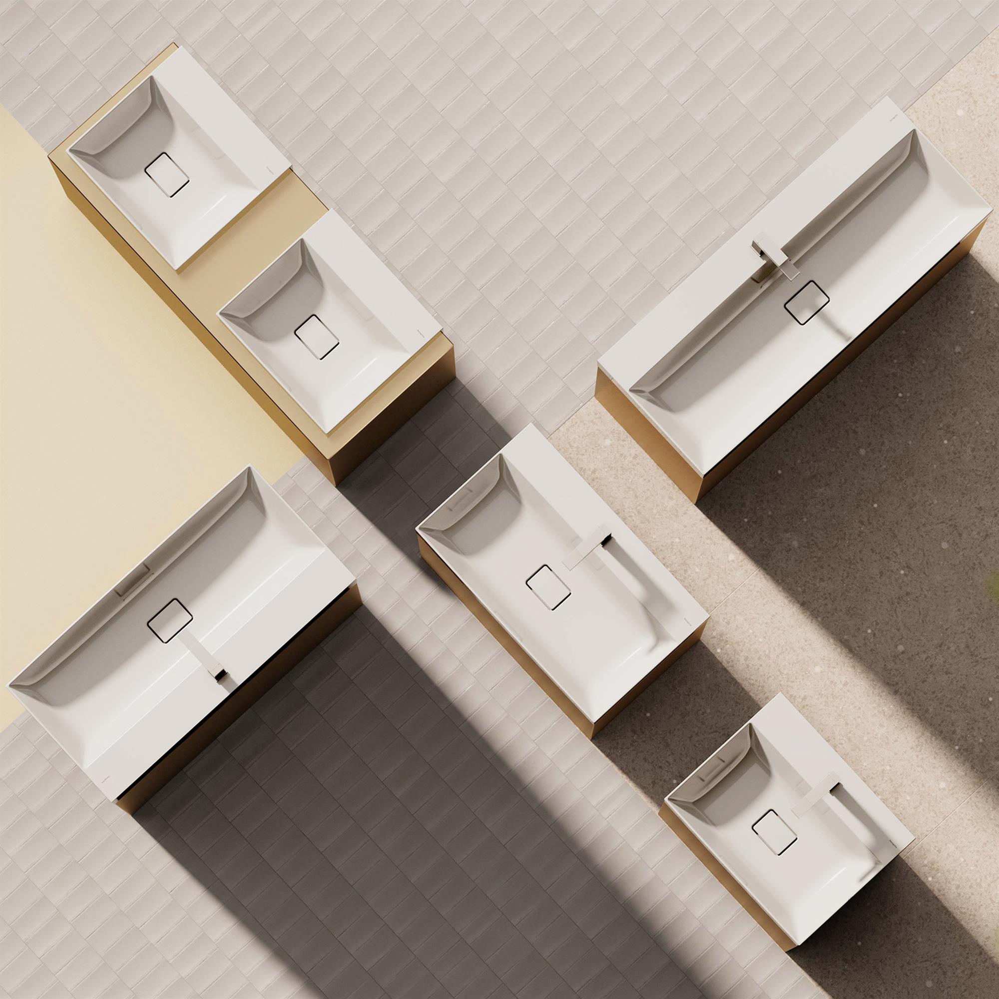 Hansgrohe Xevolos E umywalka 60x48 cm ścienna prostokątna SmartClean biały 61093450