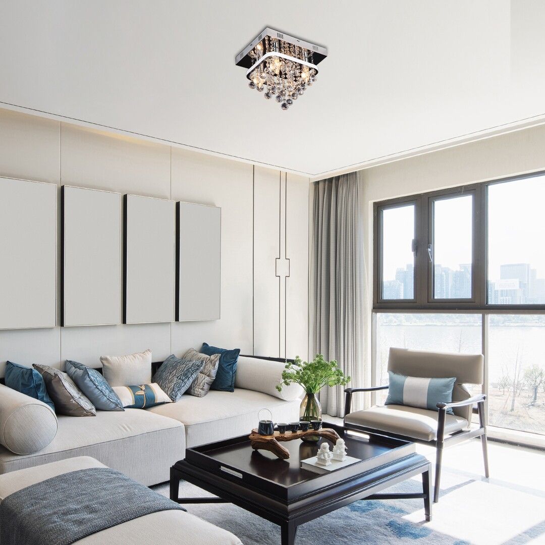 Rabalux Pallas lampa podsufitowa 4x40W+1x23W LED chrom/biały 2238