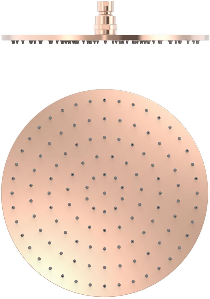 Tres Max-Tres deszczownica 30 cm okrągła matowe różowe złoto 24k 13413730OPM