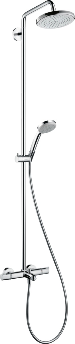 Hansgrohe Croma 220 Showerpipe zestaw prysznicowy ścienny termostatyczny chrom 27223000