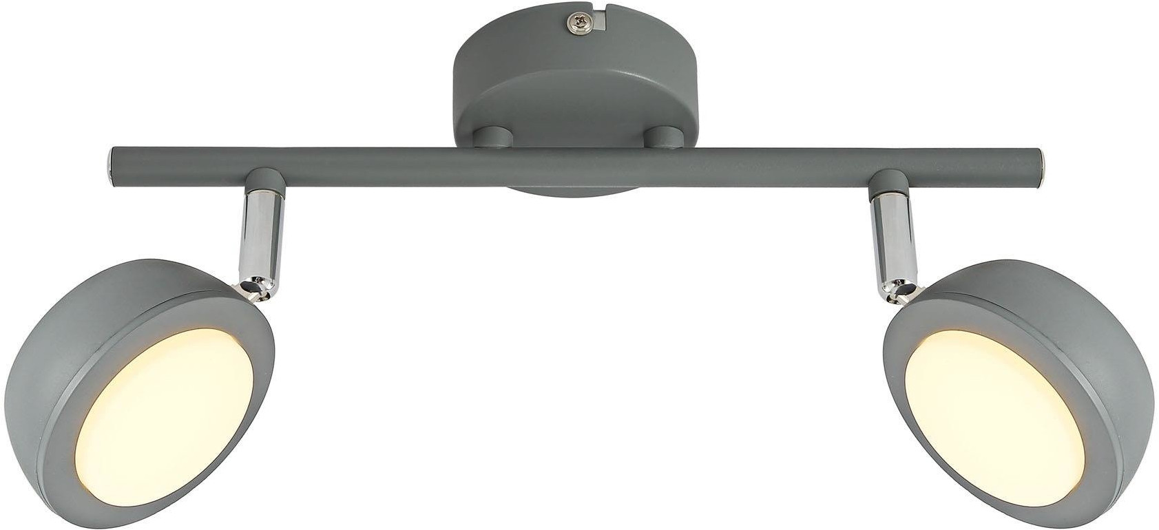 Candellux Mild lampa podsufitowa 2x6W LED szara 92-66749