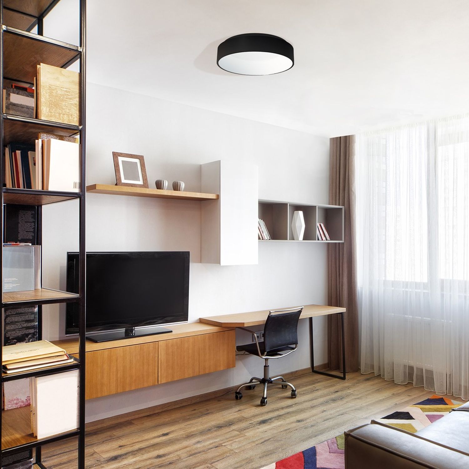 Milagro Ohio plafon 1x24W czarny ML3832 - Wysyłka w 24h