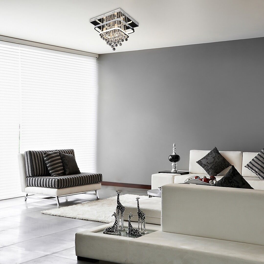 Rabalux Pallas lampa podsufitowa 4x40W+1x36W LED chrom/biały 2239