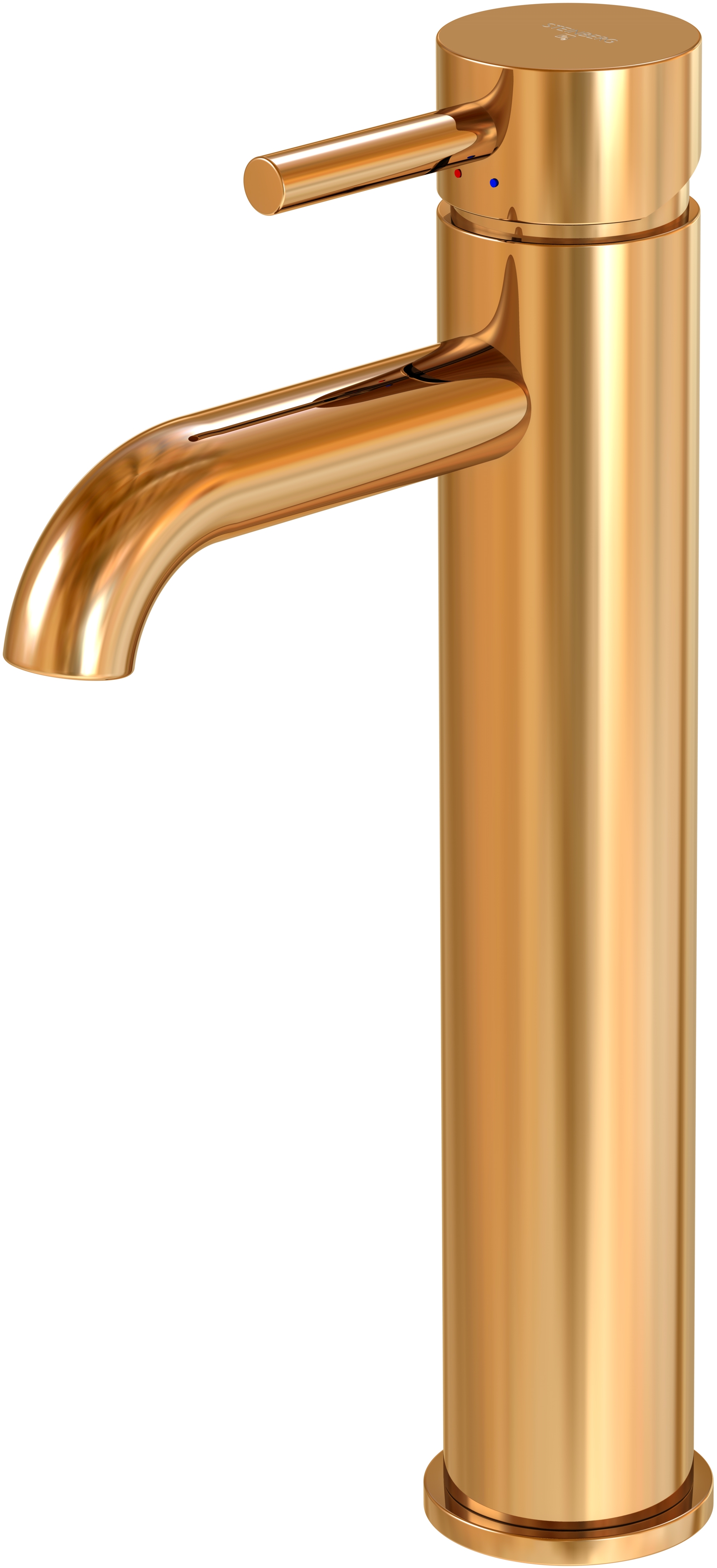 Steinberg 100 bateria umywalkowa stojąca wysoka różowe złoto 1001700RG