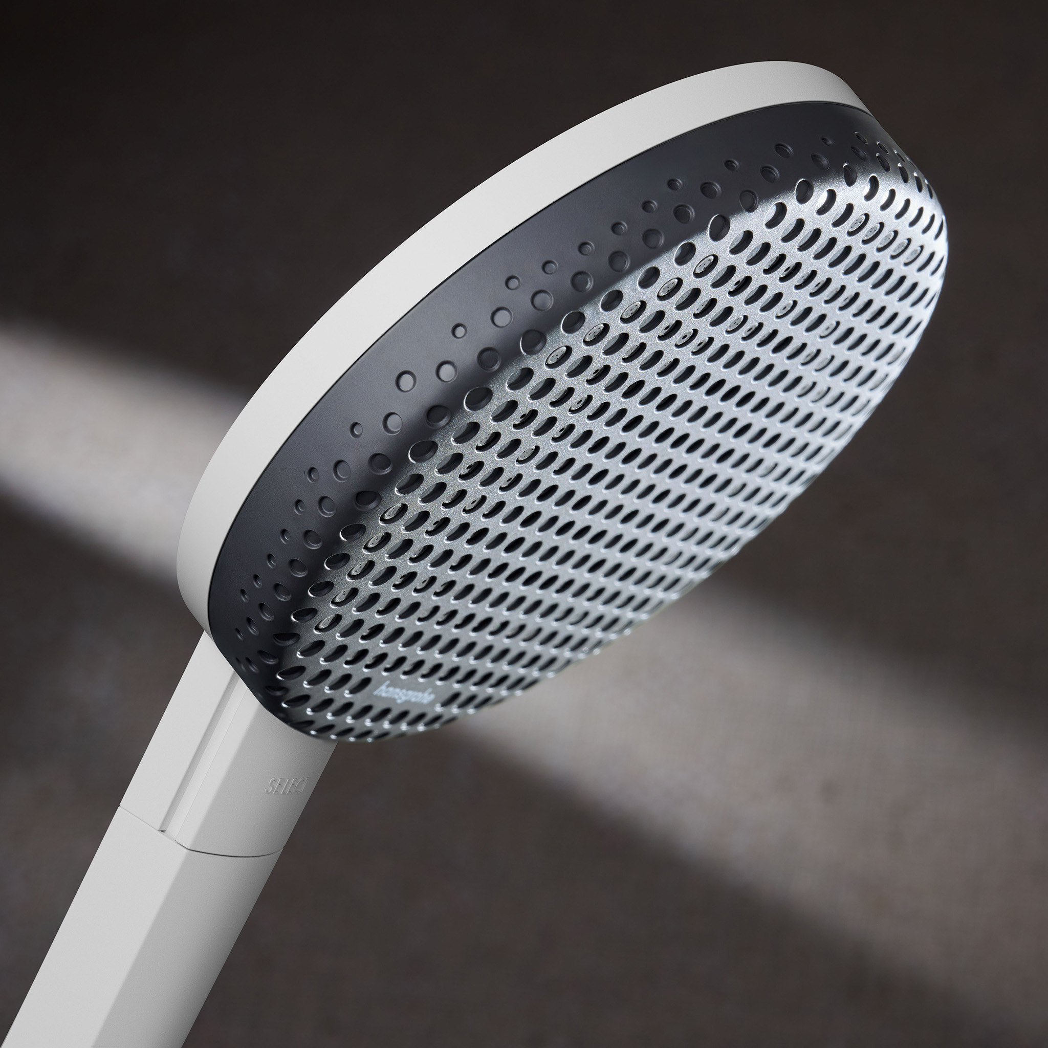 Hansgrohe Raindance Alive Q zestaw prysznicowy ścienny termostatyczny z deszczownicą biały 24580700