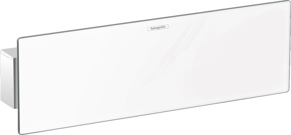 Hansgrohe Fixfit Porter przyłącze kątowe z uchwytem prysznicowym i półką biały/chrom 26456400