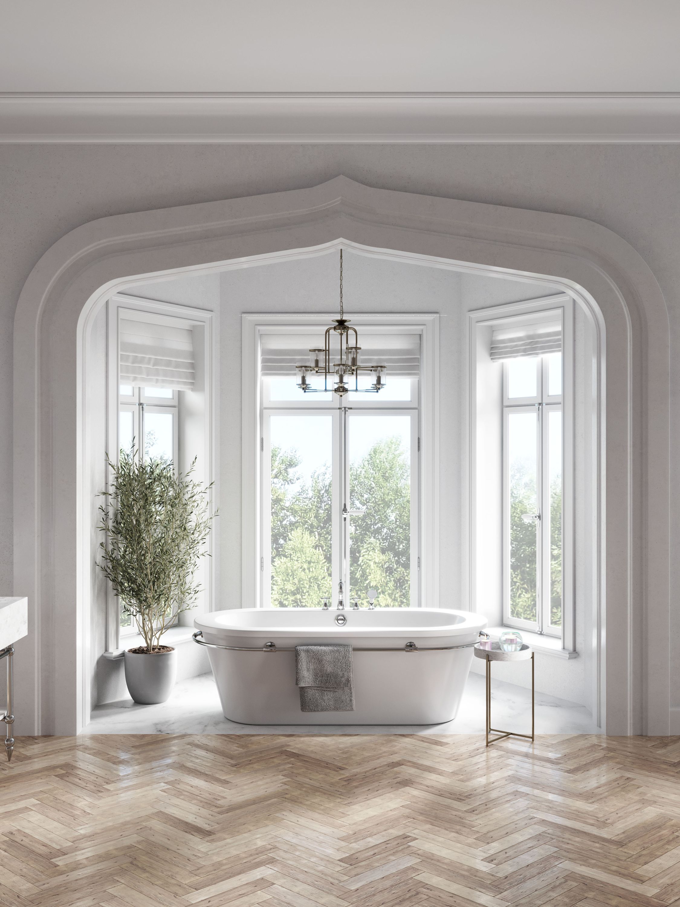 FDesign Lacrima bateria wannowo-prysznicowa 4-otworowa chrom FD1-LRA-11A-11