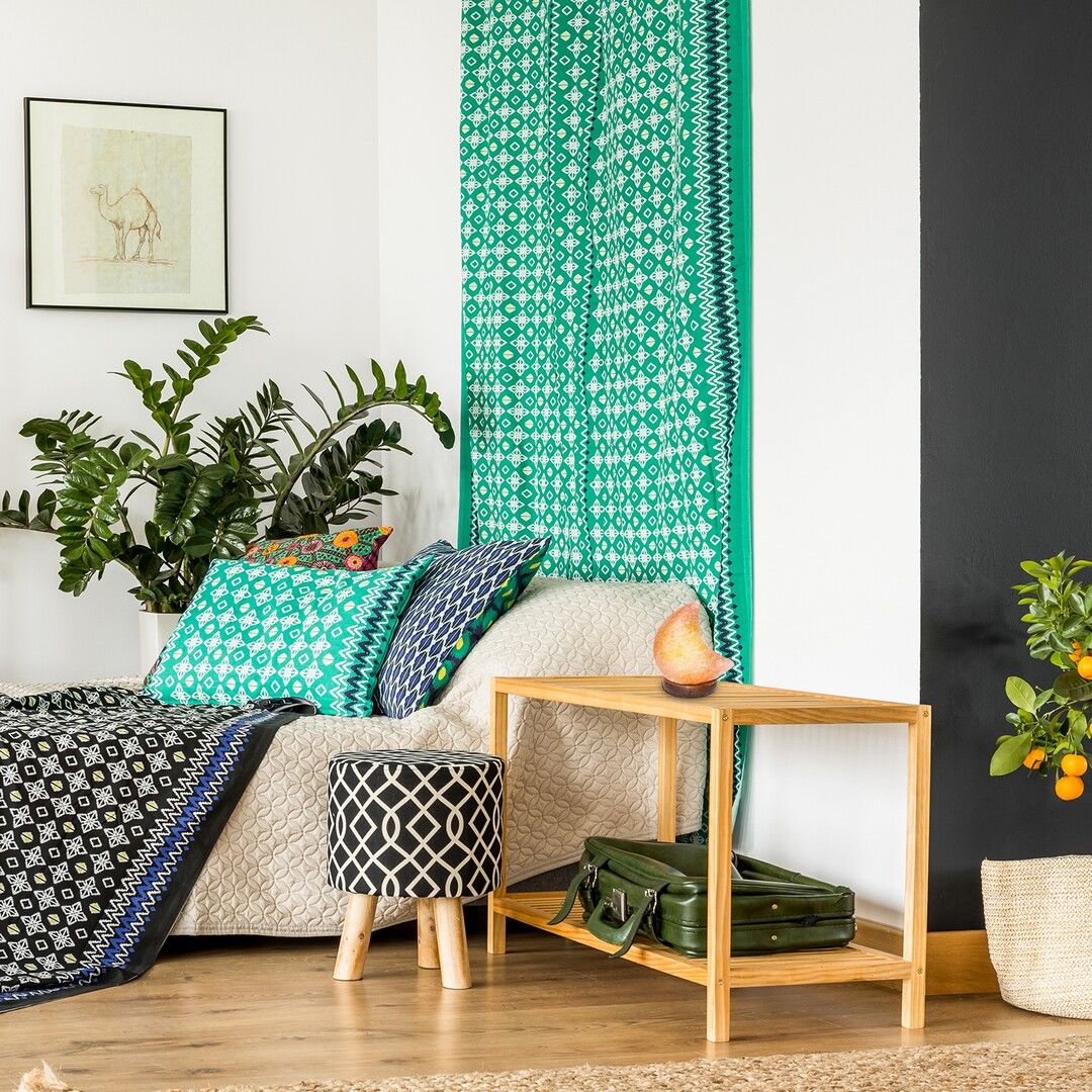 Rabalux Wasabi lampa stołowa 1x1W LED pomarańczowy/dąb 3696