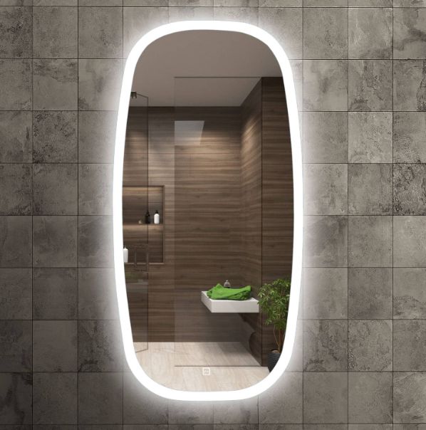 Venti Breza lustro 45x90 cm prostokątne z oświetleniem